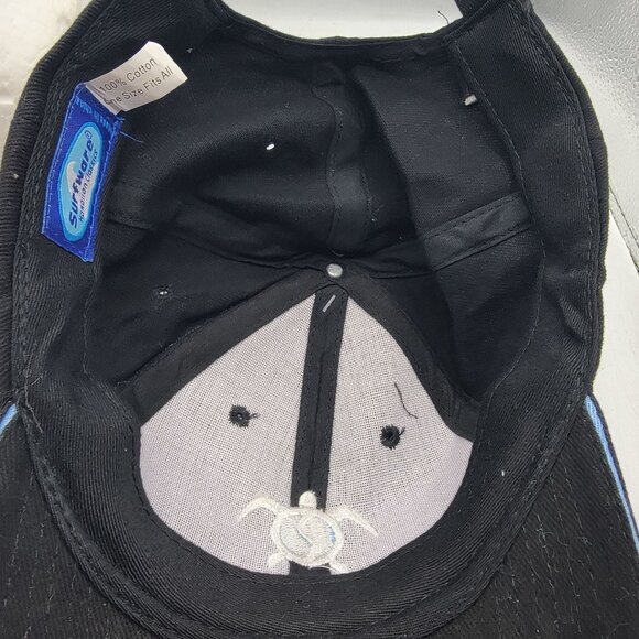 Hawaii Surfware Black Baseball Cap With Sea Turtle Embroidery Casual Outdoors - Picture 7 of 11